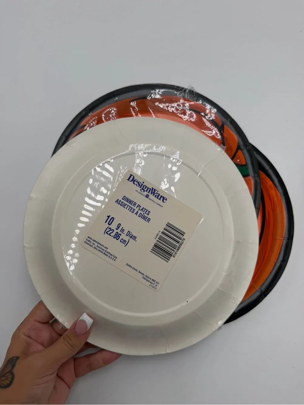 Vintage DesignWare Halloween Pumpkin Party Lot Plates Napkins Cups